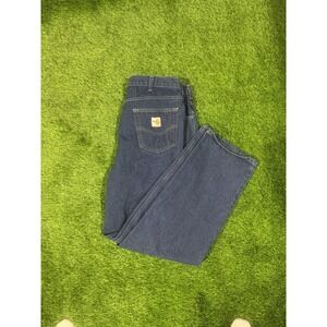Vintage Carhartt FR Mens Jeans 38x32 Dark Wash Flame Resistant Work Denim Pants